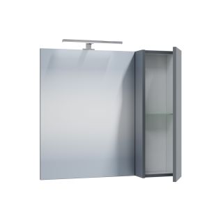 Зеркало-шкаф с подсветкой Санта Антарес 700522 70 см графит матовый